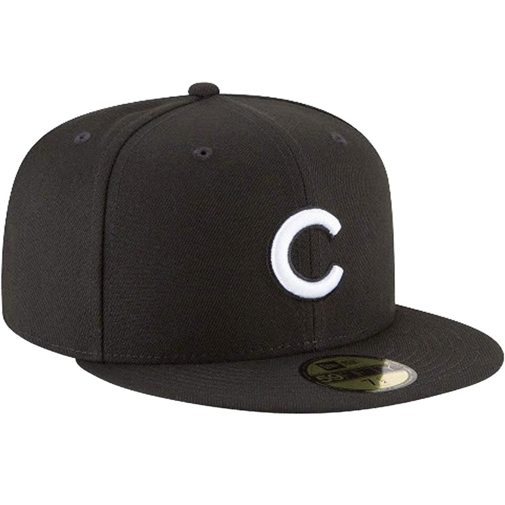 New Era Chicago Cubs Black League Basic 59FIFTY Fitted Hat