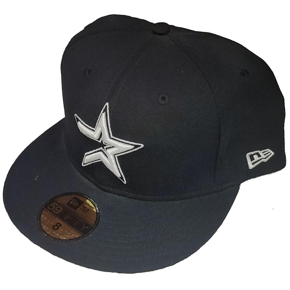 Houston Astros New Era Team Logo 59FIFTY Fitted Hat - Black