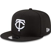 Minnesota Twins New Era 5950 League Basic Fitted Hat - Black/White