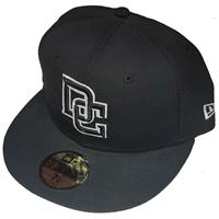 Washington Nationals New Era 5950 League Basic Fitted Hat - Black/White - ALT