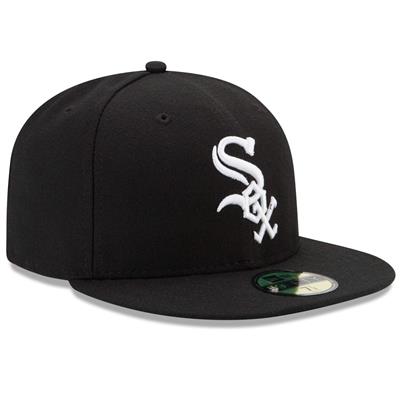 Chicago White Sox New Era 5950 Fitted Hat - Game - Black