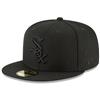 Chicago White Sox New Era 5950 Fitted Hat - Black/Black