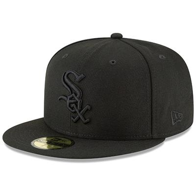 Chicago White Sox New Era 5950 Fitted Hat - Black/Black