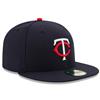 Minnesota Twins New Era 5950 Fitted Hat - Home - Navy