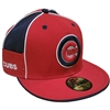 Chicago Cubs New Era 5950 Pocket Fitted Hat - Red