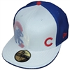 Chicago Cubs New Era 5950 Mesh Over Logo Fitted Ha