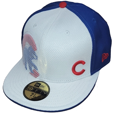 Chicago Cubs New Era 5950 Mesh Over Logo Fitted Ha
