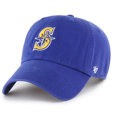 Seattle Mariners 47 Brand Clean Up Adjustable Hat