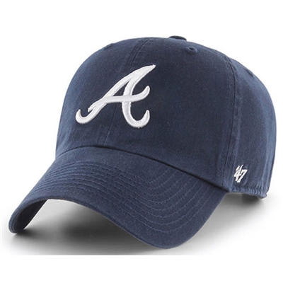 Atlanta Braves 47 Brand Clean Up Adjustable Hat -