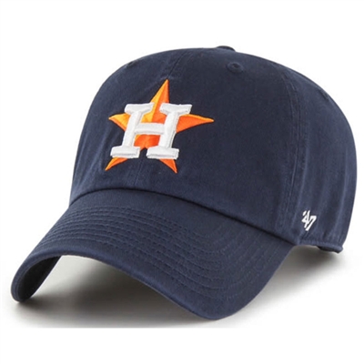 Houston Astros 47 Brand Clean Up Adjustable Hat -