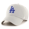 LA Dodgers 47 Brand Clean Up Adjustable Hat - Grey