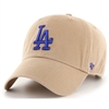LA Dodgers 47 Brand Clean Up Adjustable Hat - Khak