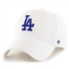 LA Dodgers 47 Brand Clean Up Adjustable Hat - Whit