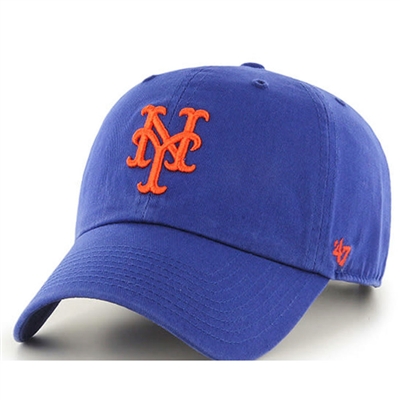 New York Mets 47 Brand Clean Up Adjustable Hat - R