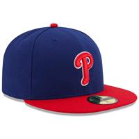 Philadelphia Phillies New Era 5950 Fitted Hat - Alt - Royal/Red