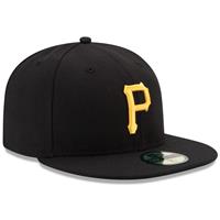 Pittsburgh Pirates New Era 5950 Fitted Hat - Game - Black