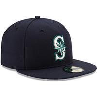 Seattle Mariners New Era 5950 Fitted Hat - Game - Navy