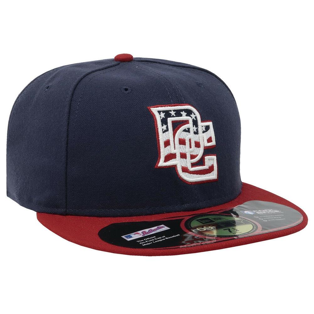 Washington Nationals New Era 5950 Fitted Hat - Alt - DC logo
