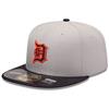 Detroit Tigers New Era 5950 Batting Practice Fitted Hat - Away - Grey