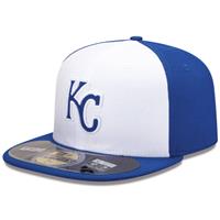 Kansas City Royals New Era 5950 Batting Practice Fitted Hat - White