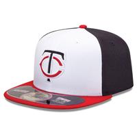 Minnesota Twins New Era 5950 Batting Practice Fitted Hat - Home - White