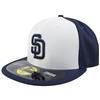 San Diego Padres New Era 5950 Batting Practice Fitted Hat - White