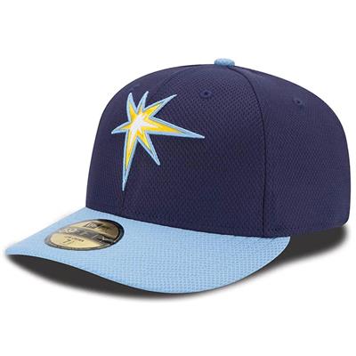 Tampa Bay Rays New Era 5950 Batting Practice Fitted Hat - Navy