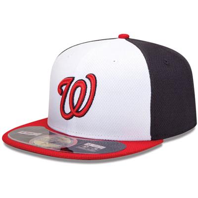 Washington Nationals New Era 5950 Batting Practice Fitted Hat - White