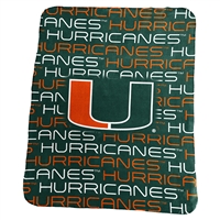 Miami Hurricanes Classic Fleece Blanket