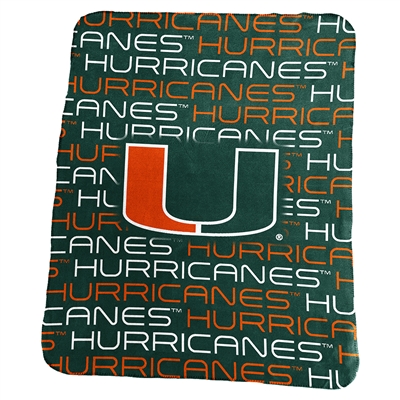 Miami Hurricanes Classic Fleece Blanket