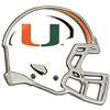 Miami Hurricanes Auto Emblem - Helmet