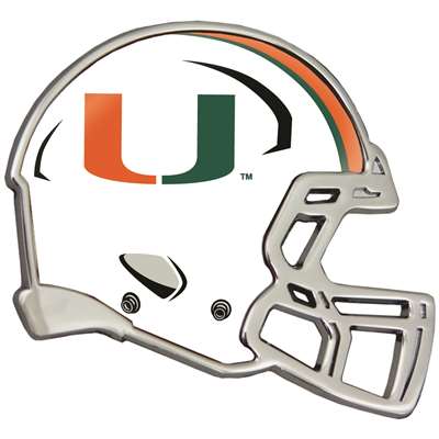 Miami Hurricanes Auto Emblem - Helmet