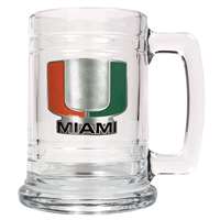 Miami Hurricanes 16oz Glass Tankard