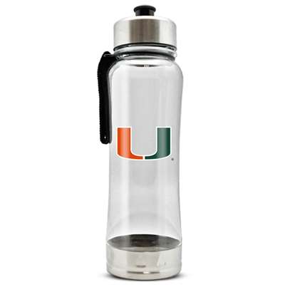 Miami Hurricanes Clip-On Water Bottle - 16 oz