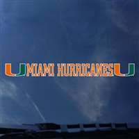 Miami Hurricanes Automotive Transfer Decal Strip