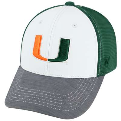 Miami Hurricanes Top of the World Grip One-Fit Hat