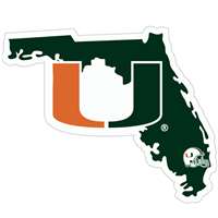 Miami Hurricanes Home State Decal