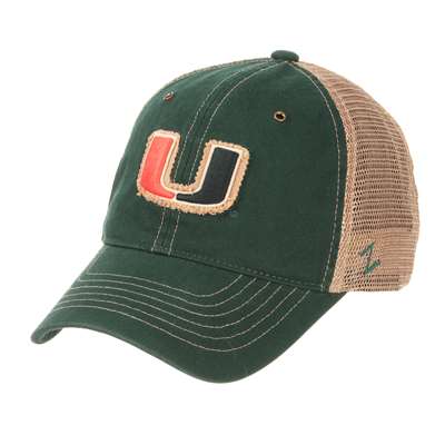 Miami Hurricanes Zephyr Tatter Adjustable Hat