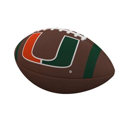 Miami Hurricanes Official Size Composite Stripe Football