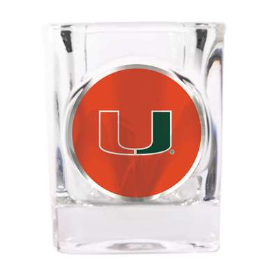 Miami Hurricanes Shot Glass - Metal Logo