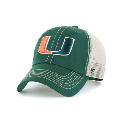 Miami Hurricanes '47 Brand Trawler Clean Up Adjustable Hat