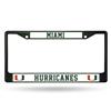 Miami Hurricanes Team Color Chrome License Plate Frame