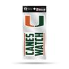 Miami Hurricanes Double Up Die Cut Decal Set