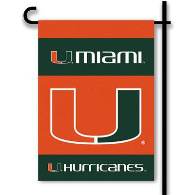 Miami Hurricanes 2-Sided Garden Flag