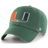 Miami Hurricanes 47 Brand Clean Up Adjustable Hat
