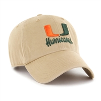 Miami Hurricanes 47 Brand Wordmark Clean Up Adjust
