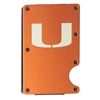 Miami Hurricanes Aluminum RFID Cardholder - Orange