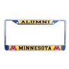 Minnesota Golden Gophers Alumni Metal License Plate Frame W/domed Insert