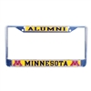 Minnesota Golden Gophers Alumni Metal License Plate Frame W/domed Insert