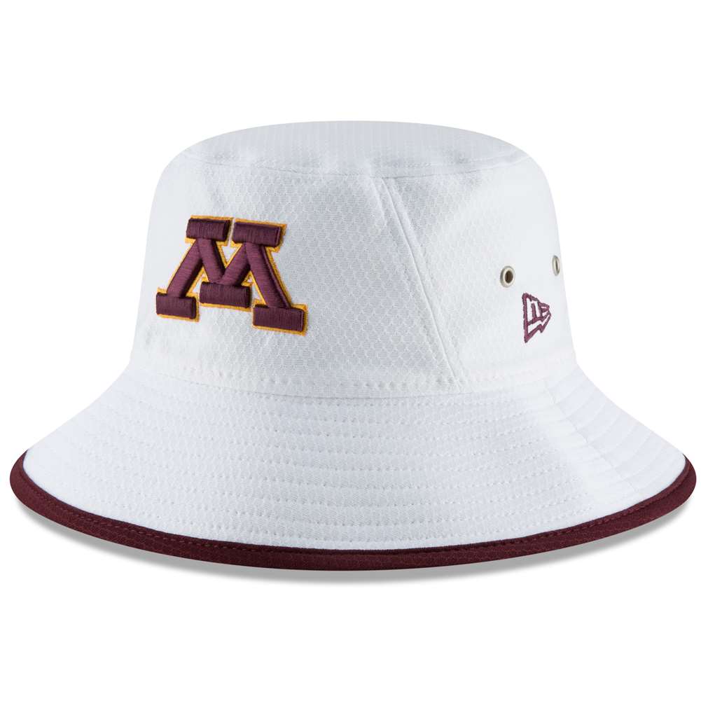 Minnesota Golden Gophers New Era Hex Bucket Hat - White